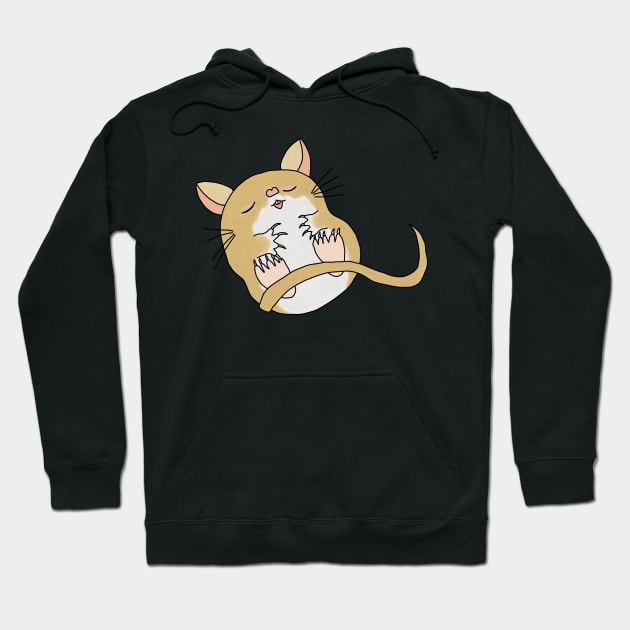 Cute golden sleeping Gerbil Hoodie by Becky-Marie